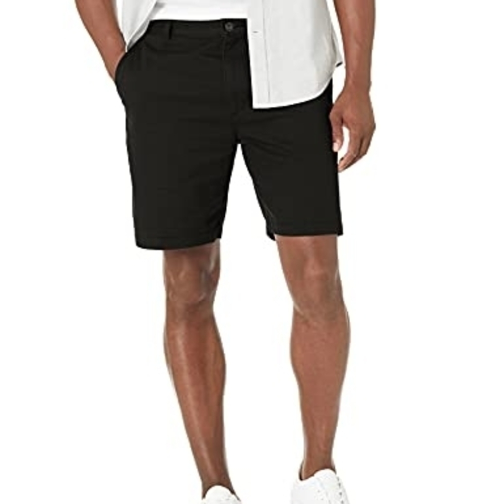 New With Tags Dockers Men's Chino Shorts - Black - Size 34 - 8" Inseam